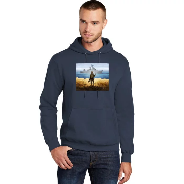 Go F Yourself Postage Stamp Tall Hoodie