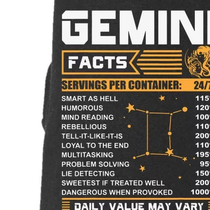 Gemini Facts Zodiac Funny Gemini Birthday Gifts Doggie 3-End Fleece Hoodie