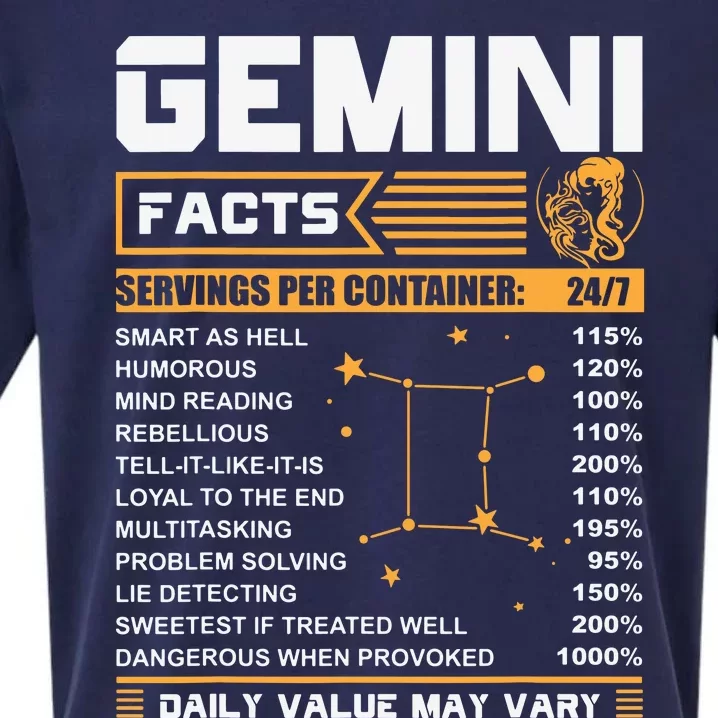 Gemini Facts Zodiac Funny Gemini Birthday Gifts Sueded Cloud Jersey T-Shirt