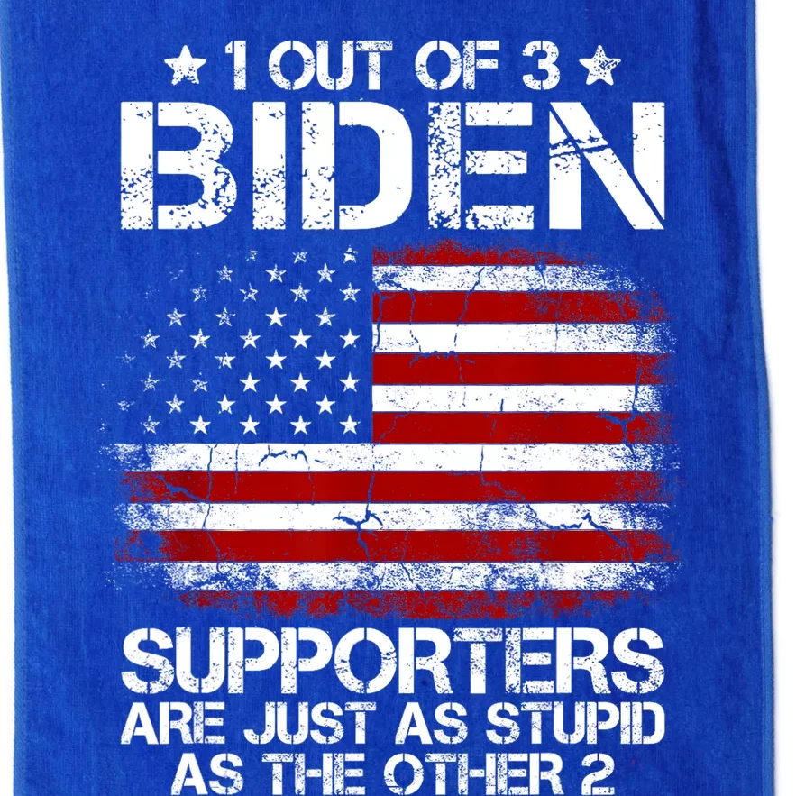 Great Gift 1 Out Of 3 Biden Supporters Are As Stupid As The Other 2 Platinum Collection Golf Towel