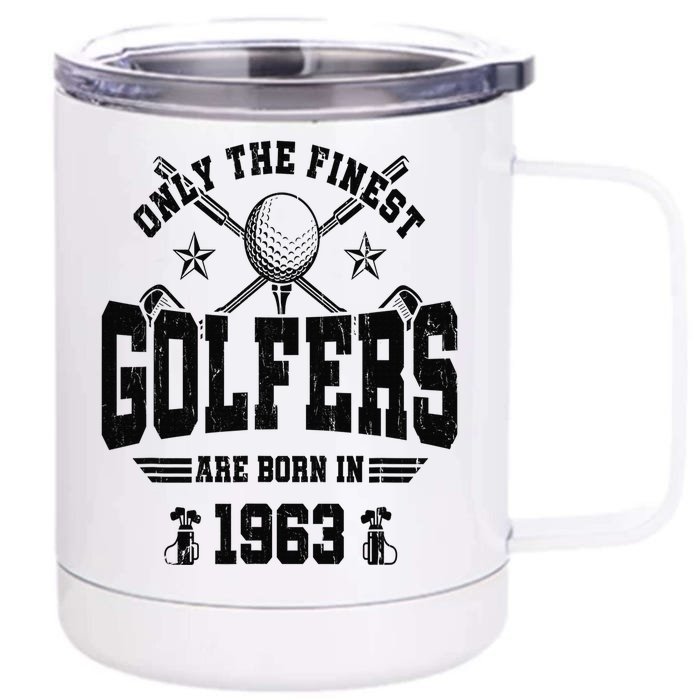 Golfing Golf 1963 60th Birthday Gift 60 Year Old Golfer 12 oz Stainless Steel Tumbler Cup