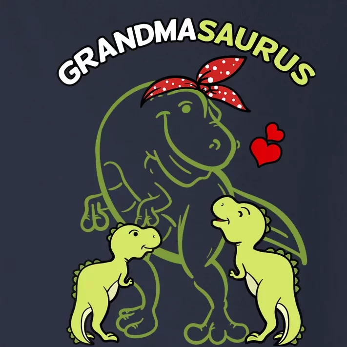 Grandmasaurus Grandma 2 Dinosaur Mother's Day Toddler Long Sleeve Shirt