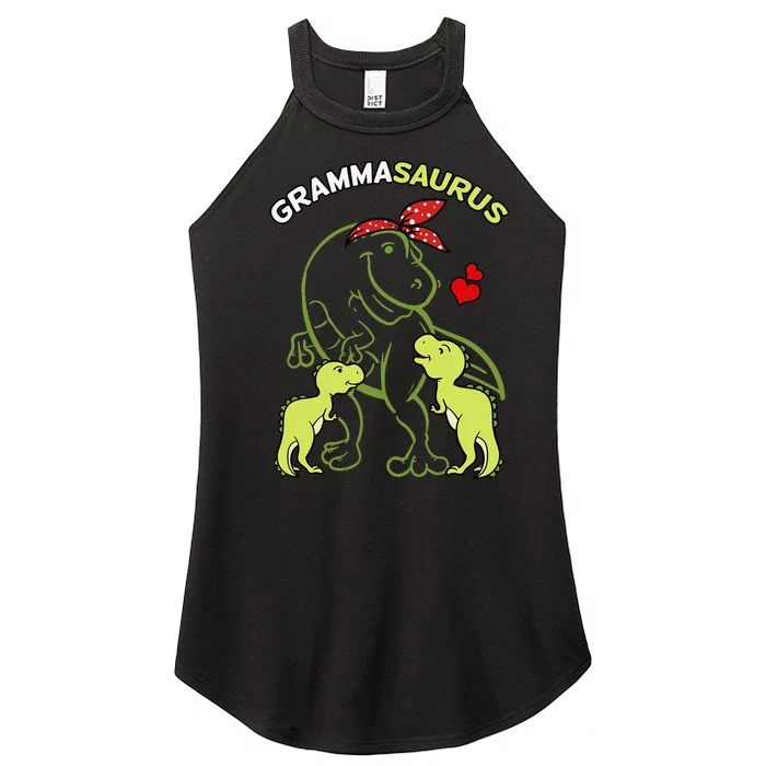 Grammasaurus Gramma 2 Dinosaur Mother's Day Women’s Perfect Tri Rocker Tank