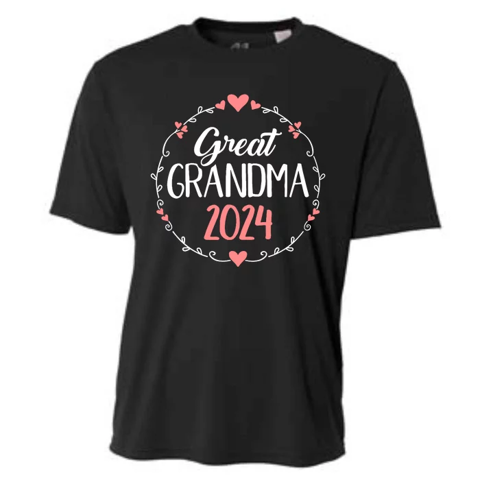 Great Grandma 2024 For Pregnancy Announcement Cooling Performance Crew T-Shirt