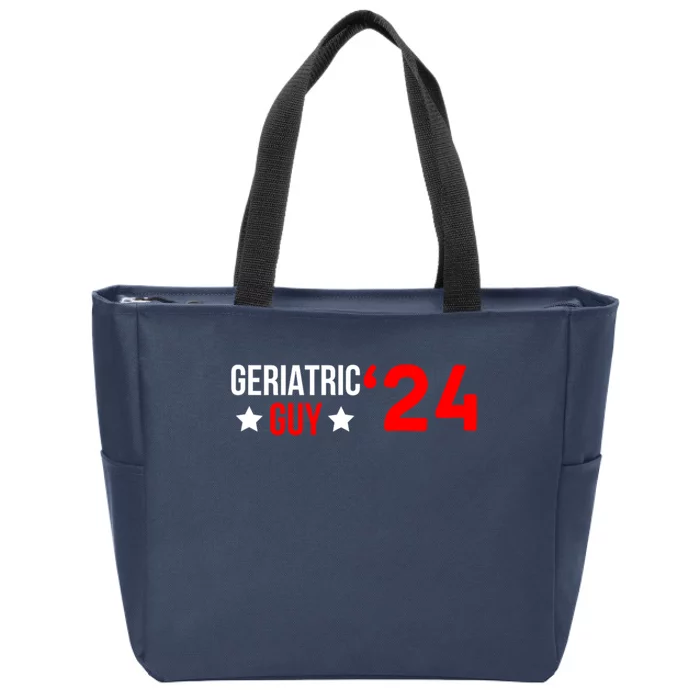 Geriatric Guy 2024 Election Funny President Zip Tote Bag