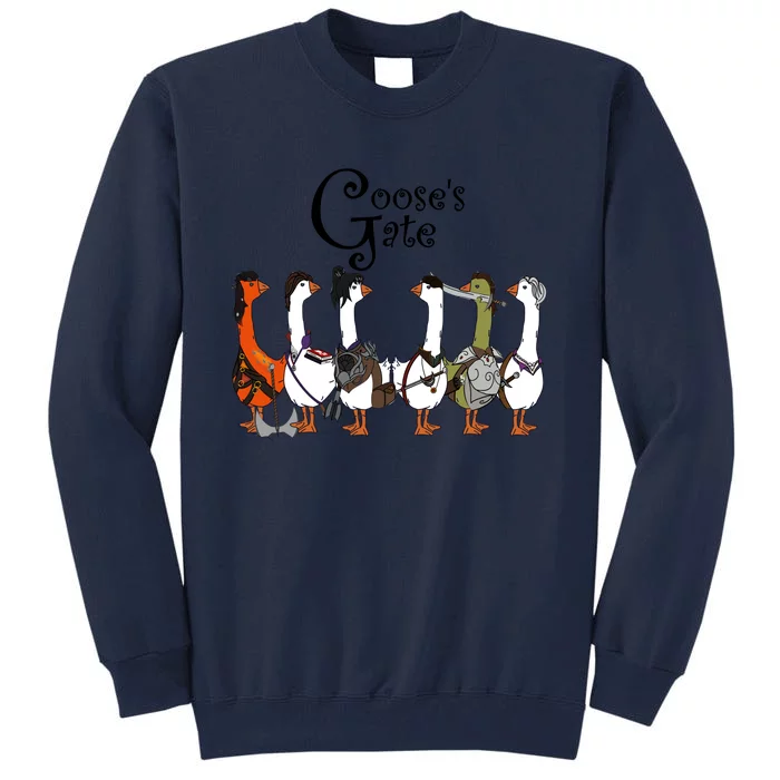 Gooses Gate 3 Goose Baldurs Gate Goosetario Girl Dinner Tall Sweatshirt