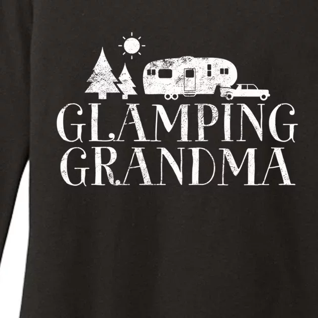 Glamping Grandma 5Th Wheel Camper Rv Camping Vacation Gift Meaningful Gift Womens CVC Long Sleeve Shirt