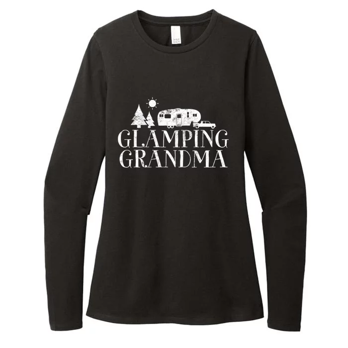 Glamping Grandma 5Th Wheel Camper Rv Camping Vacation Gift Meaningful Gift Womens CVC Long Sleeve Shirt