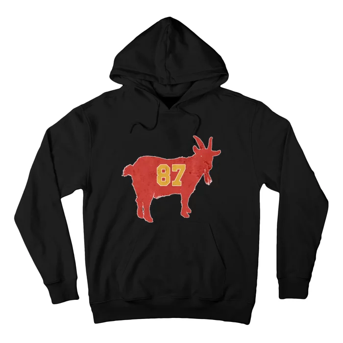 Grunge Goat 87 Red And Yellow Tight End Hoodie