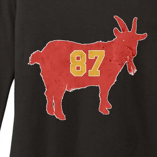 Grunge Goat 87 Red And Yellow Tight End Womens CVC Long Sleeve Shirt