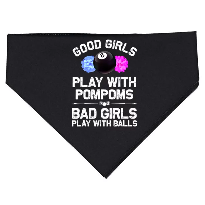 Good Girl 8 Ball Billiard Pool Player Funny Billiards Gift USA-Made Doggie Bandana