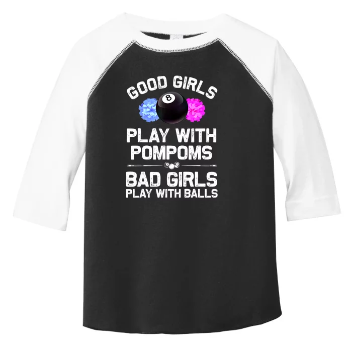 Good Girl 8 Ball Billiard Pool Player Funny Billiards Gift Toddler Fine Jersey T-Shirt