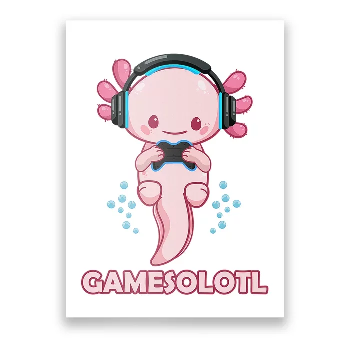 Cute Gaming Axolotl Video Game Computer Videogame PC Kawaii Anime Axolotl |  Photographic Print