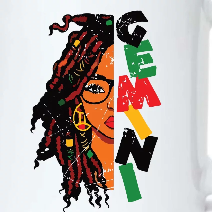 Gemini Girl Afro Locs Girl Zodiac Signs Birthday Girl Black Color Changing Mug