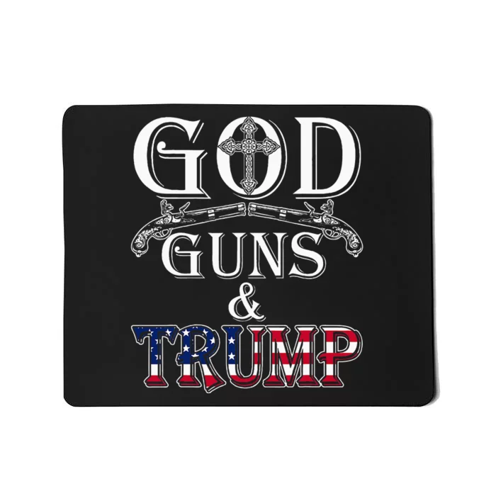 God Guns And Trump 2nd Amendment Mousepad