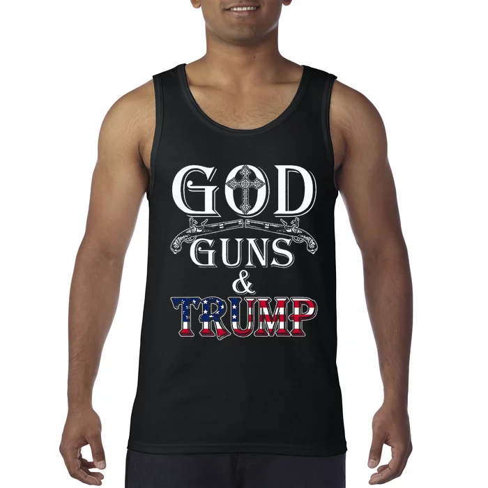 God Guns And Trump 2nd Amendment Tank Top