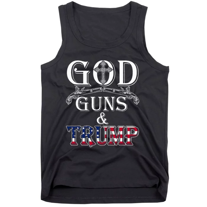 God Guns And Trump 2nd Amendment Tank Top