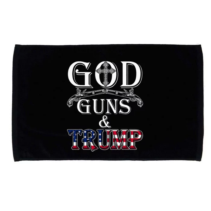 God Guns And Trump 2nd Amendment Microfiber Hand Towel