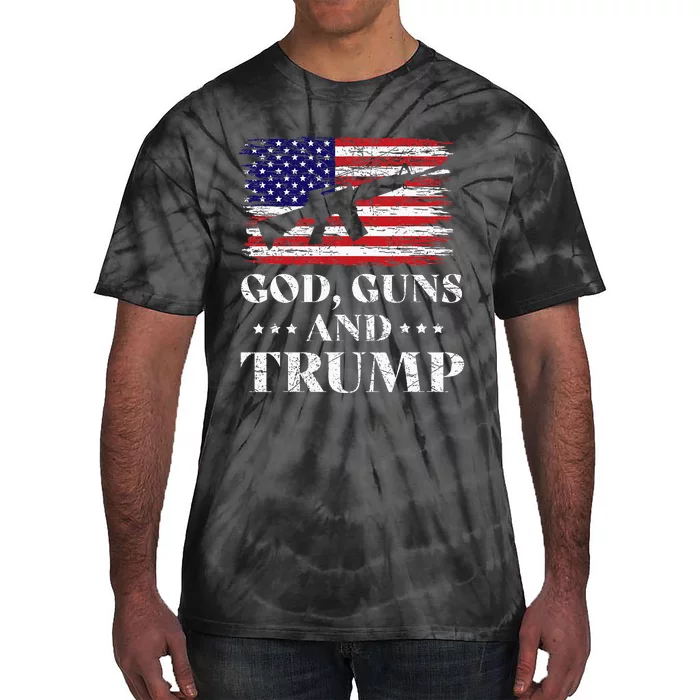 God Guns And Trump Donald Trump For President 2020 Tie-Dye T-Shirt