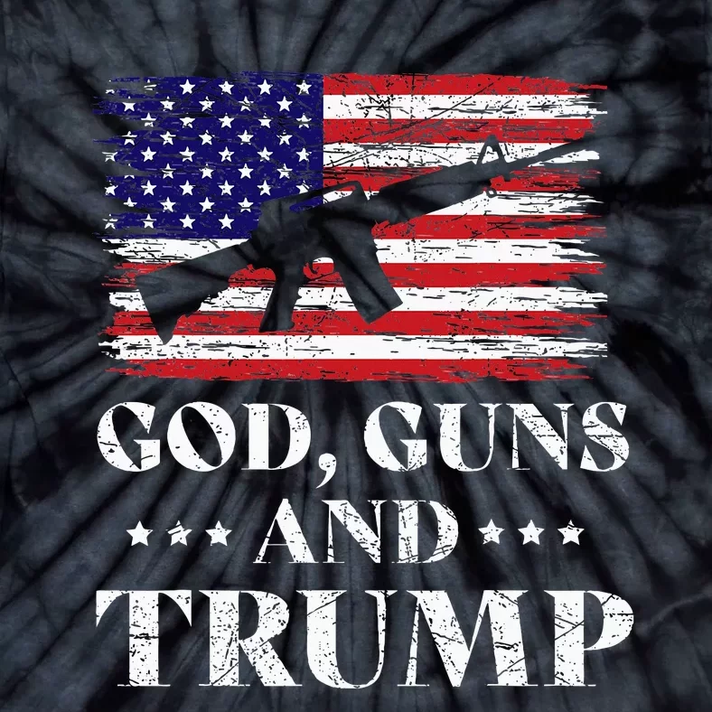 God Guns And Trump Donald Trump For President 2020 Tie-Dye T-Shirt