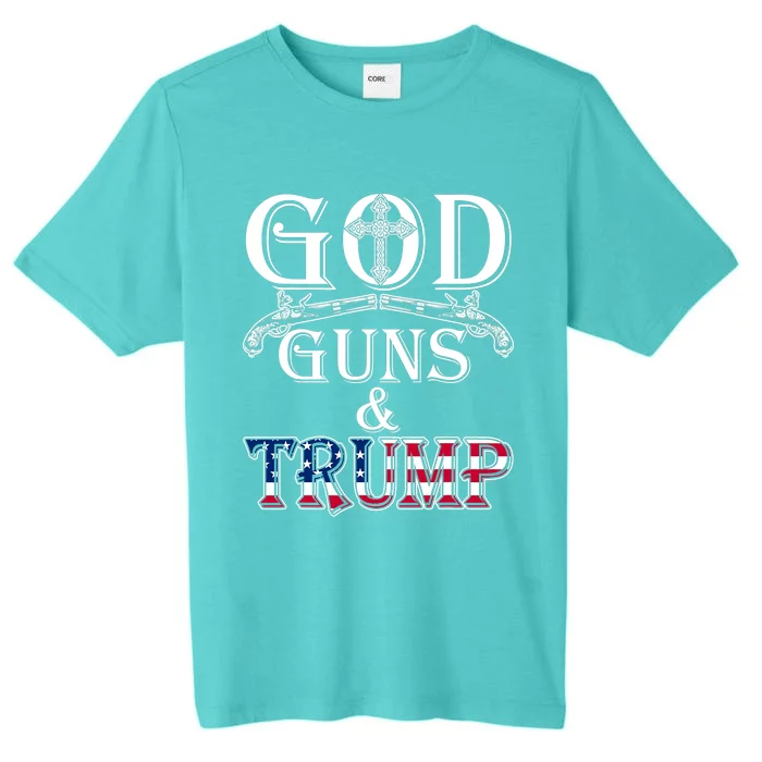 God Guns And Trump 2nd Amendment Pro Trump ChromaSoft Performance T-Shirt