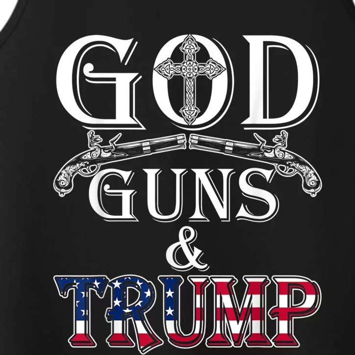 God Guns And Trump 2nd Trump 45 Performance Tank