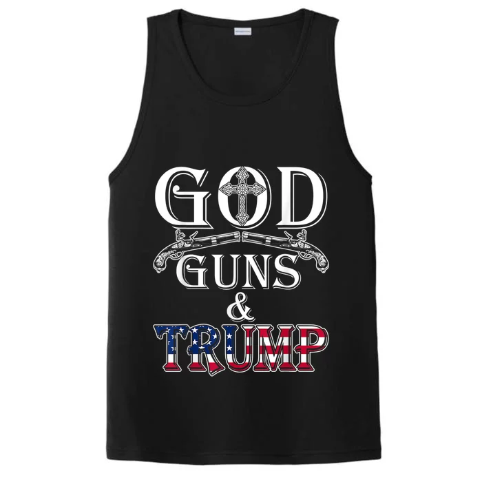 God Guns And Trump 2nd Trump 45 Performance Tank