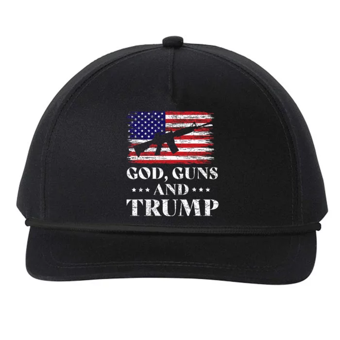 God Guns And Trump Snapback Five-Panel Rope Hat