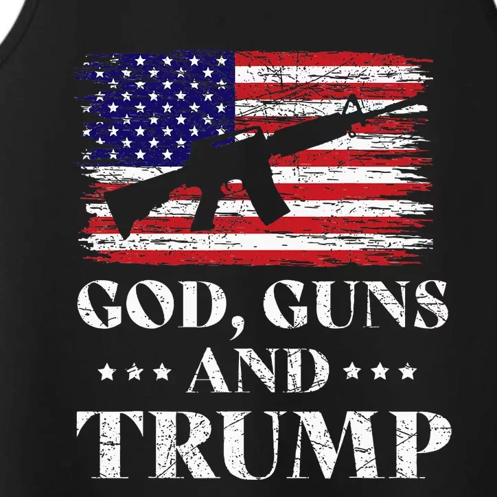 God Guns And Trump Performance Tank