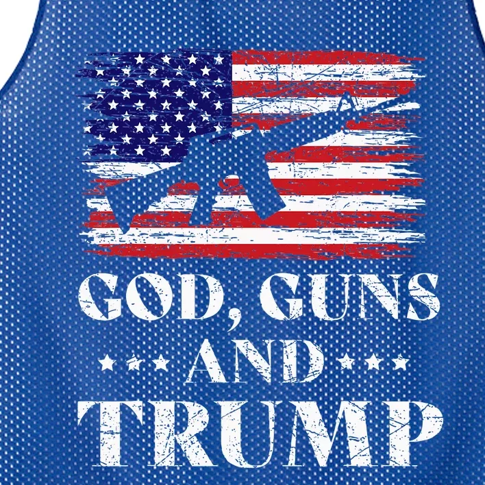 God Guns And Trump Mesh Reversible Basketball Jersey Tank