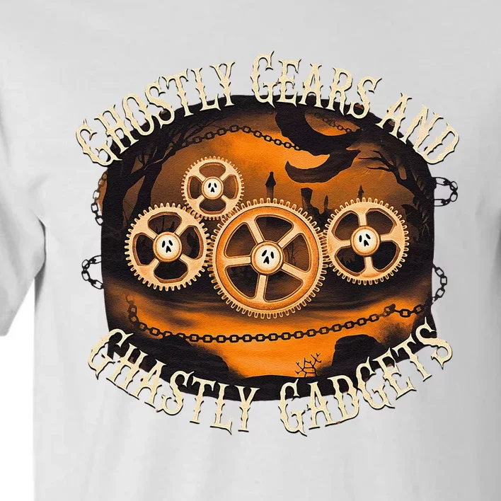 Ghostly Gears And Gadgets Mechanical Engineering Halloween Tall T-Shirt