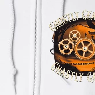 Ghostly Gears And Gadgets Mechanical Engineering Halloween Full Zip Hoodie