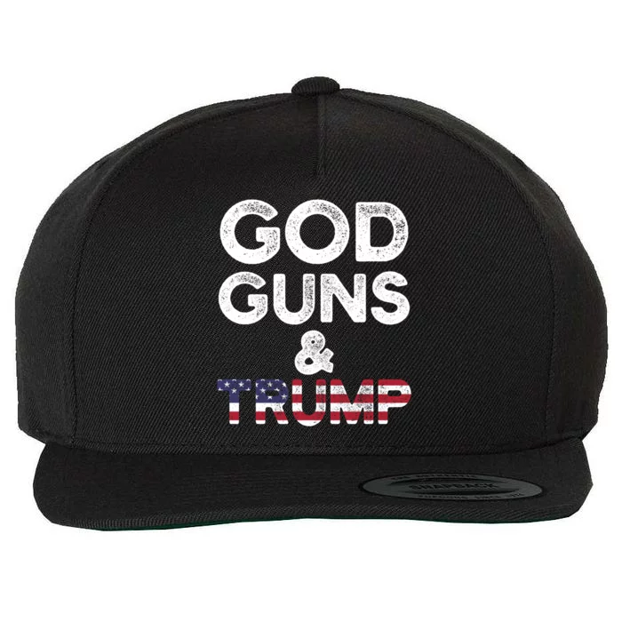 God Guns and Trump 2nd Amendment Pro Gun Hoodie Gift Wool Snapback Cap