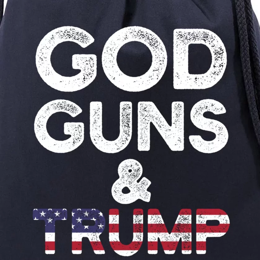 God Guns and Trump 2nd Amendment Pro Gun Hoodie Gift Drawstring Bag