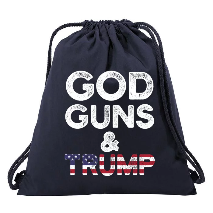 God Guns and Trump 2nd Amendment Pro Gun Hoodie Gift Drawstring Bag