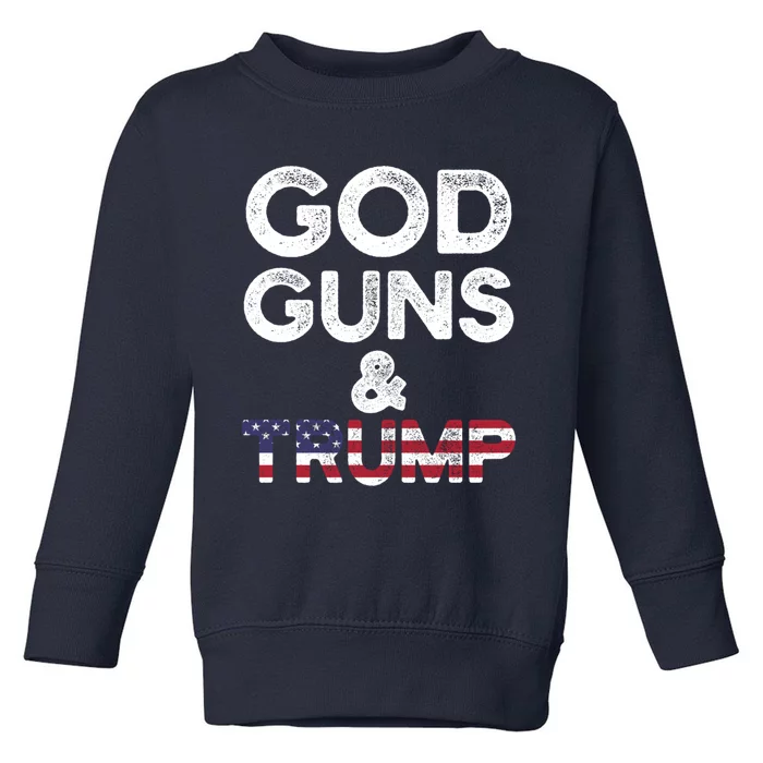 God Guns and Trump 2nd Amendment Pro Gun Hoodie Gift Toddler Sweatshirt