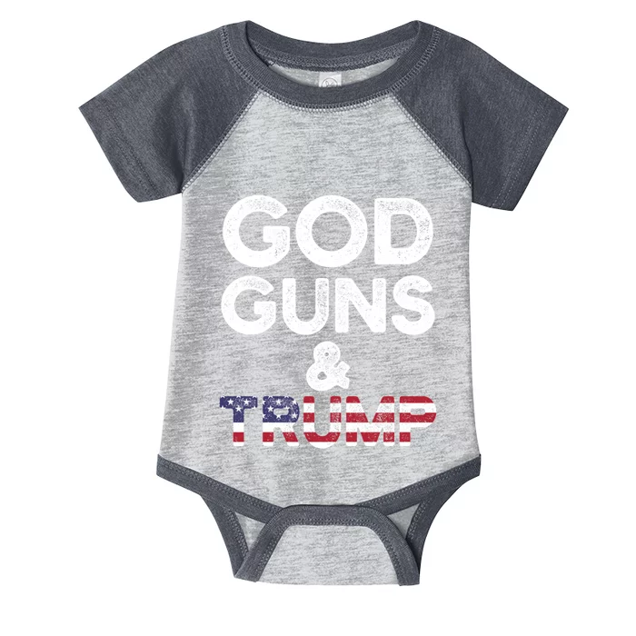 God Guns and Trump 2nd Amendment Pro Gun Hoodie Gift Infant Baby Jersey Bodysuit