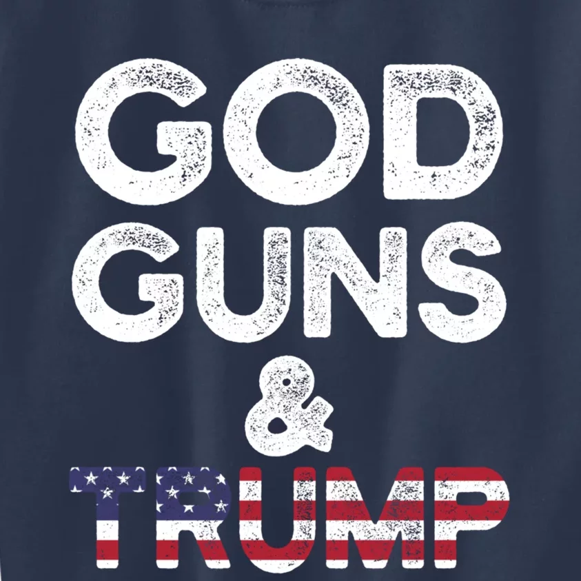 God Guns and Trump 2nd Amendment Pro Gun Hoodie Gift Kids Sweatshirt