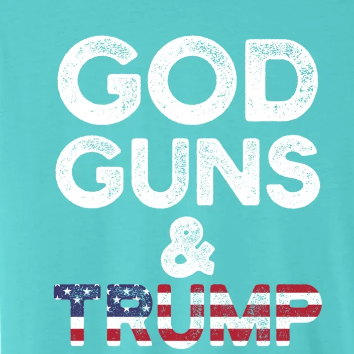 God Guns and Trump 2nd Amendment Pro Gun Hoodie Gift ChromaSoft Performance T-Shirt