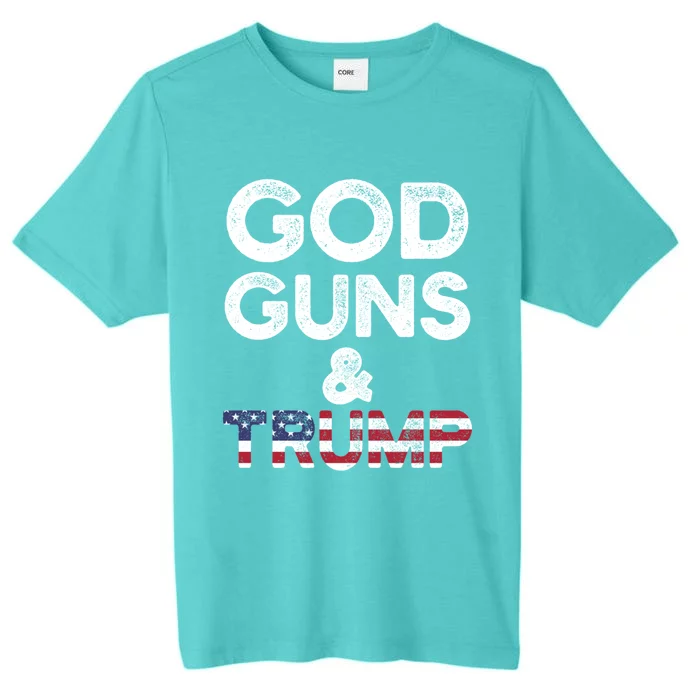 God Guns and Trump 2nd Amendment Pro Gun Hoodie Gift ChromaSoft Performance T-Shirt