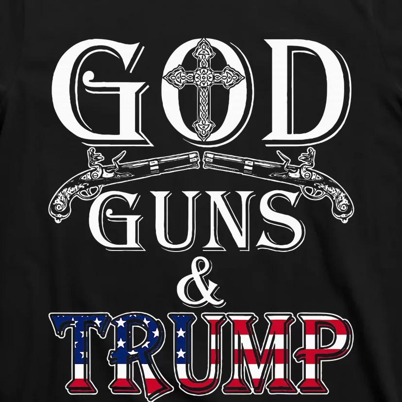 God Guns And Trump 2nd Amendment Trump 45 T-Shirt