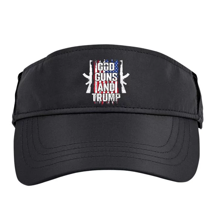 God Guns And Trump 2024 Adult Drive Performance Visor