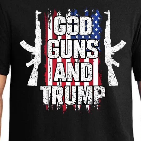 God Guns And Trump 2024 Pajama Set