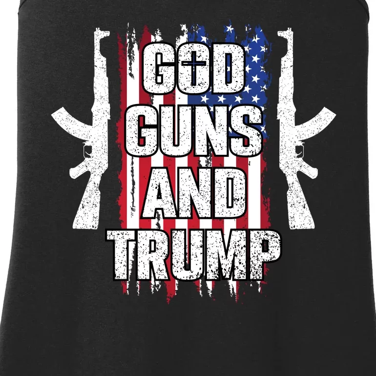 God Guns And Trump 2024 Ladies Essential Tank