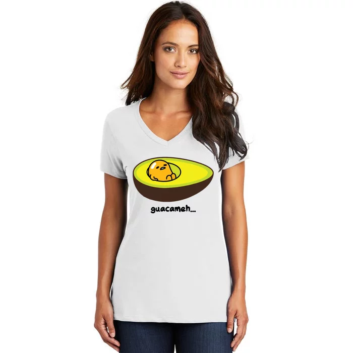 Gudetama Guacameh Avocado Guacamole Women's V-Neck T-Shirt