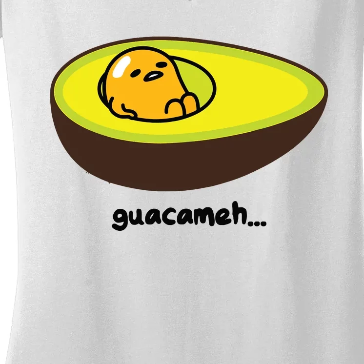 Gudetama Guacameh Avocado Guacamole Women's V-Neck T-Shirt