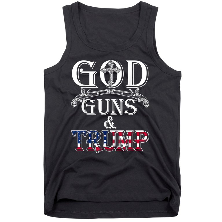 God Guns And Trump Tank Top