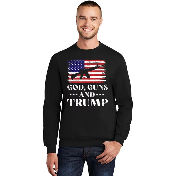 God Guns And Trump Gift For Donald Trump Supporters On President's Day Sweatshirt