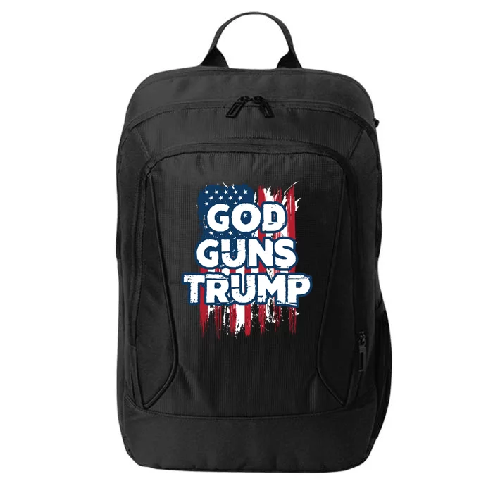 God Guns And Trump 2020 American Flag Cute Gift City Backpack