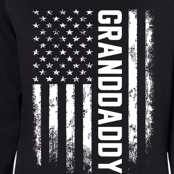 Granddaddy Gift America Flag Gift For Father's Day Womens California Wash Sweatshirt